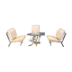 Ensemble de chaises longues sculpturales avec table basse, 1996