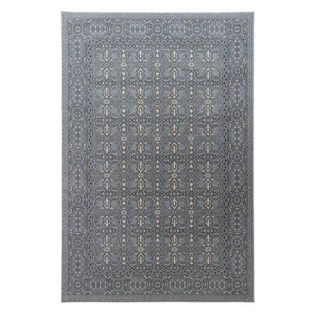 Tapis persan bleu audacieux ABBI en Laine