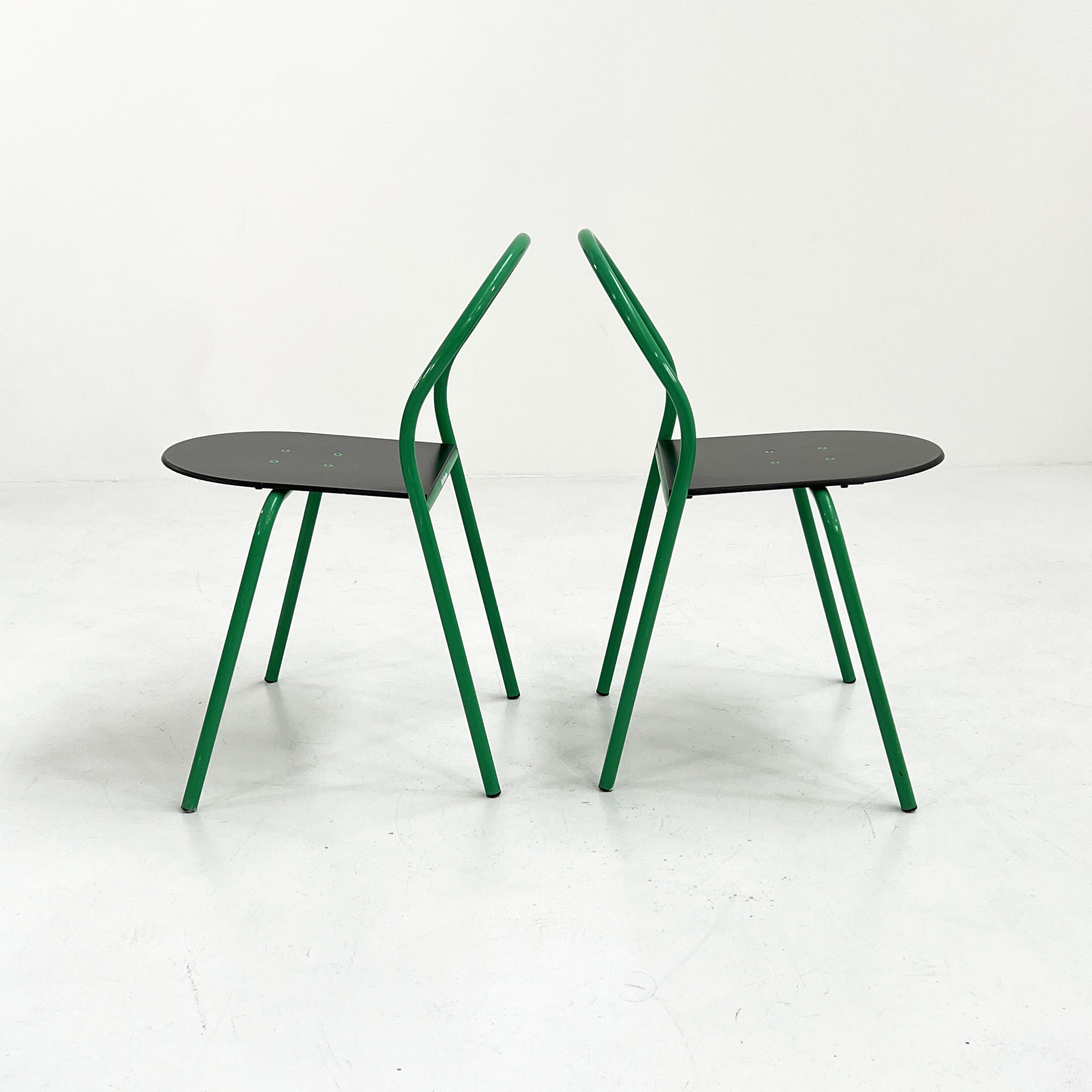 Green Chair Il Bottone by Paolo Parigi for Heron Parigi, 1980