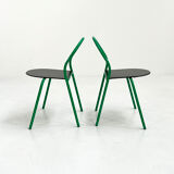 Green Chair Il Bottone by Paolo Parigi for Heron Parigi, 1980