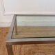 Chrome and glass coffee table from the 70s.