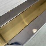 Table basse chrome laiton Romeo Rega