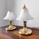 Paire de lampes champignon vintage