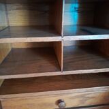 American solid oak desk with antique patina