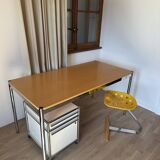 USM Haller desk in natural varnished beech veneer