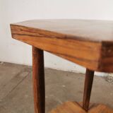 Art deco style serving table in walnut veneer