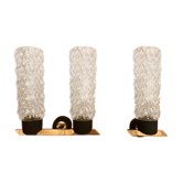 Pair of glass sonces