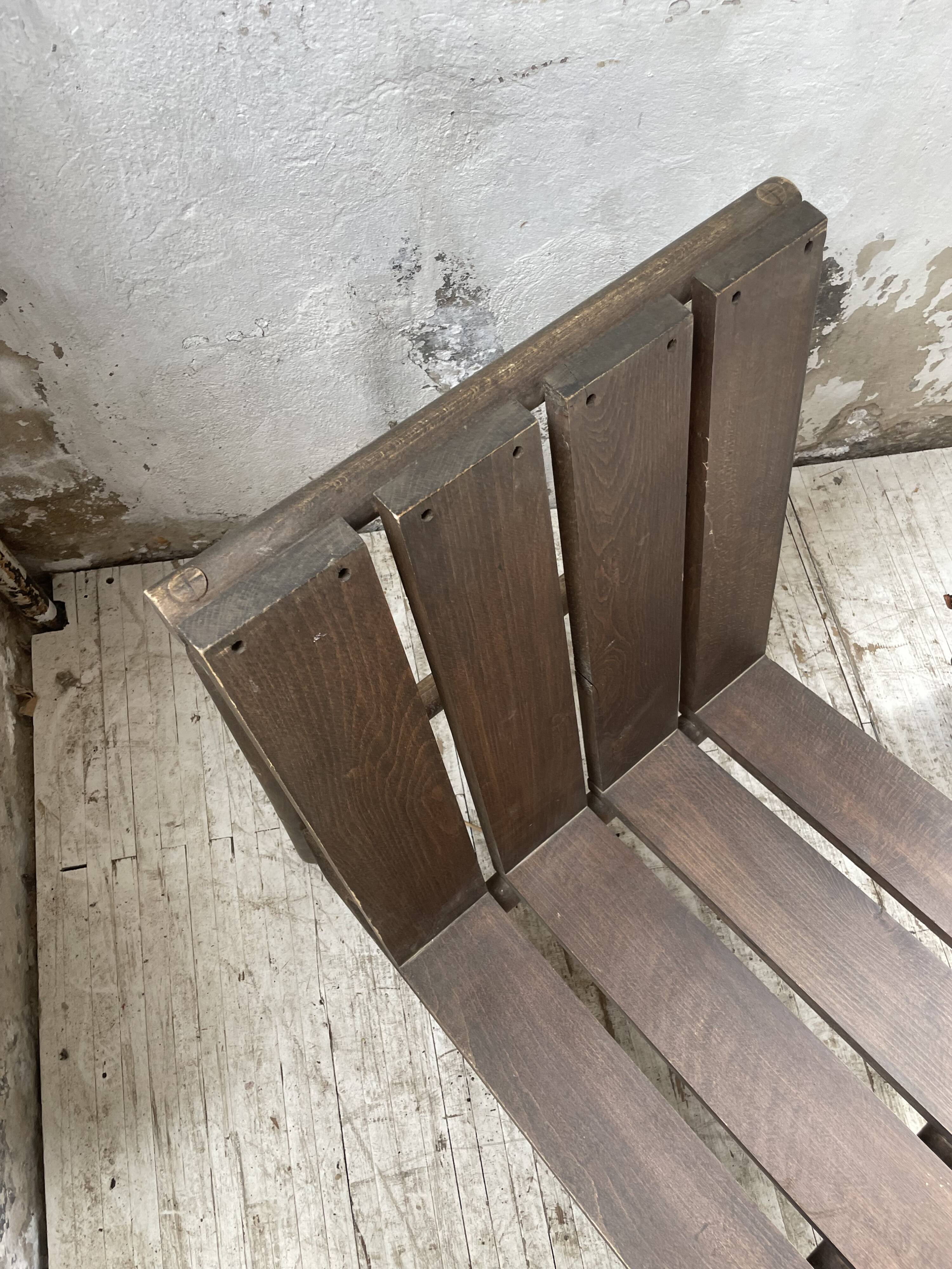 Modernist oak armchair