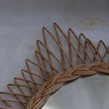 Wicker mirror 52cm