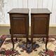 Pair of oak bedside tables in Louis XV style from the 1950s.