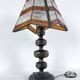 Monumental brutalist thick glass and metal table lamp by Longobard. Italy 1