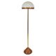 Lampe sur pied Roberto Pamio Febo en marbre, laiton et verre de Murano par Leucos Italie