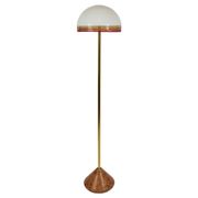 Roberto Pamio Febo floor lamp in marble, brass, and Murano glass by Leucos Italy.