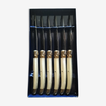 Box of 6 Laguiole table knives