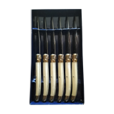 Box of 6 Laguiole table knives
