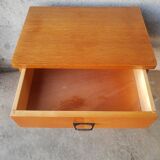 Vintage wooden compass foot bedside table