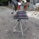 Pair of industrial chairs iron and skai BAO