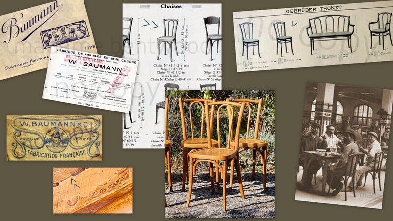 Suite 6 chairs bistro baumann 20s