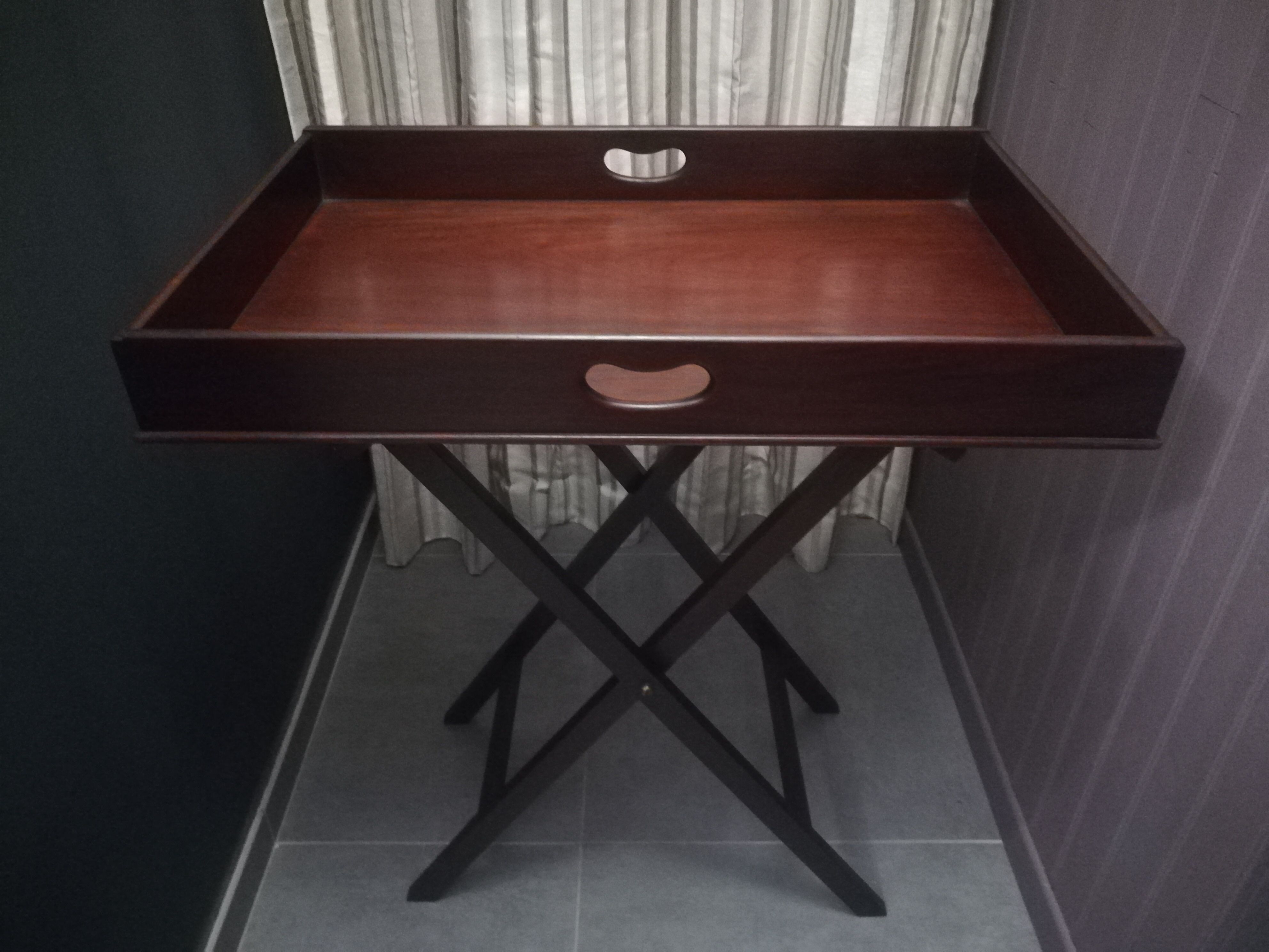 Mahogany Folding Butler Table