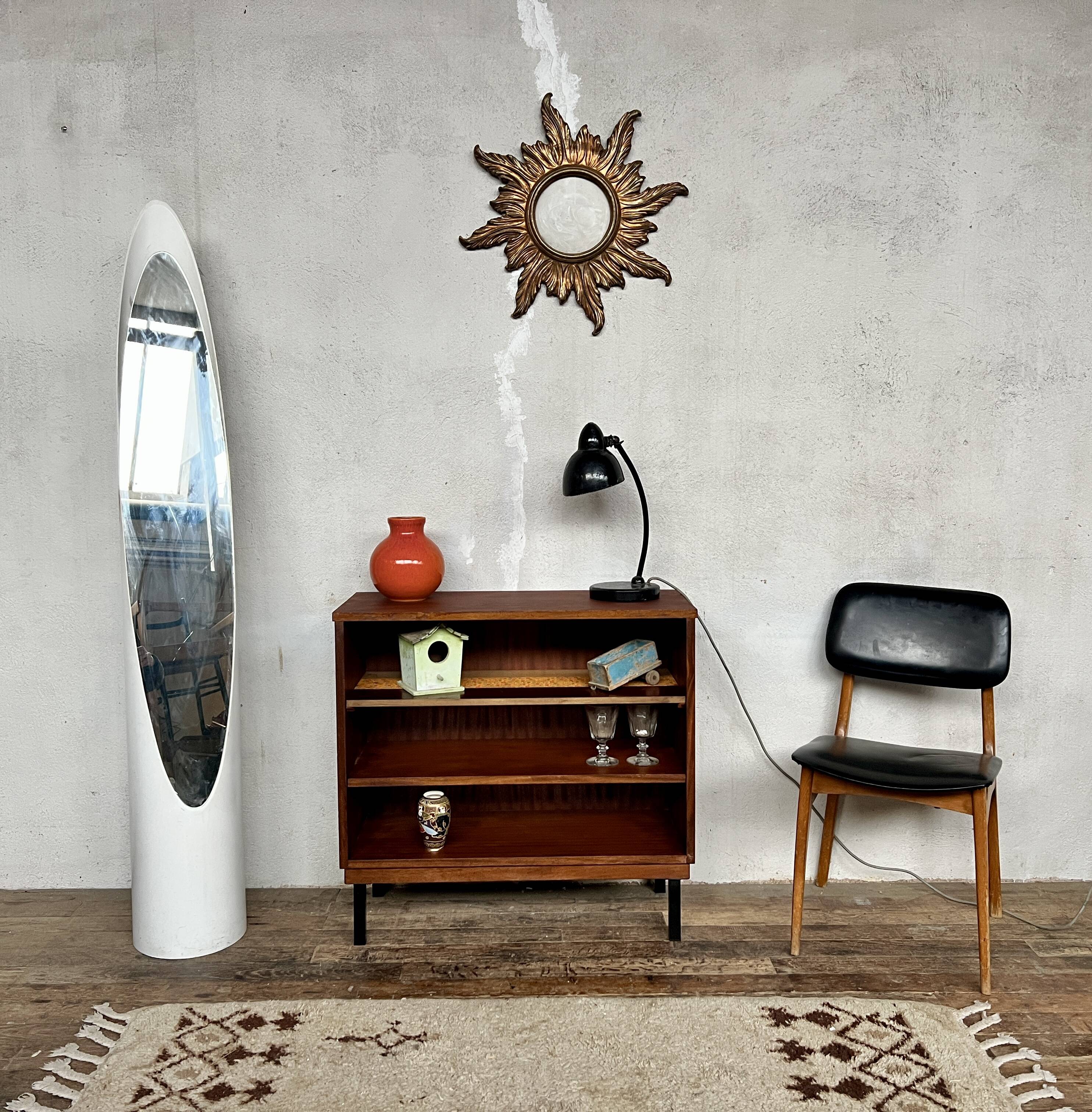 Vintage teak bookcase shelf 1960