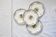 Set of 4 Boch dessert plates, Fructidor service, vintage