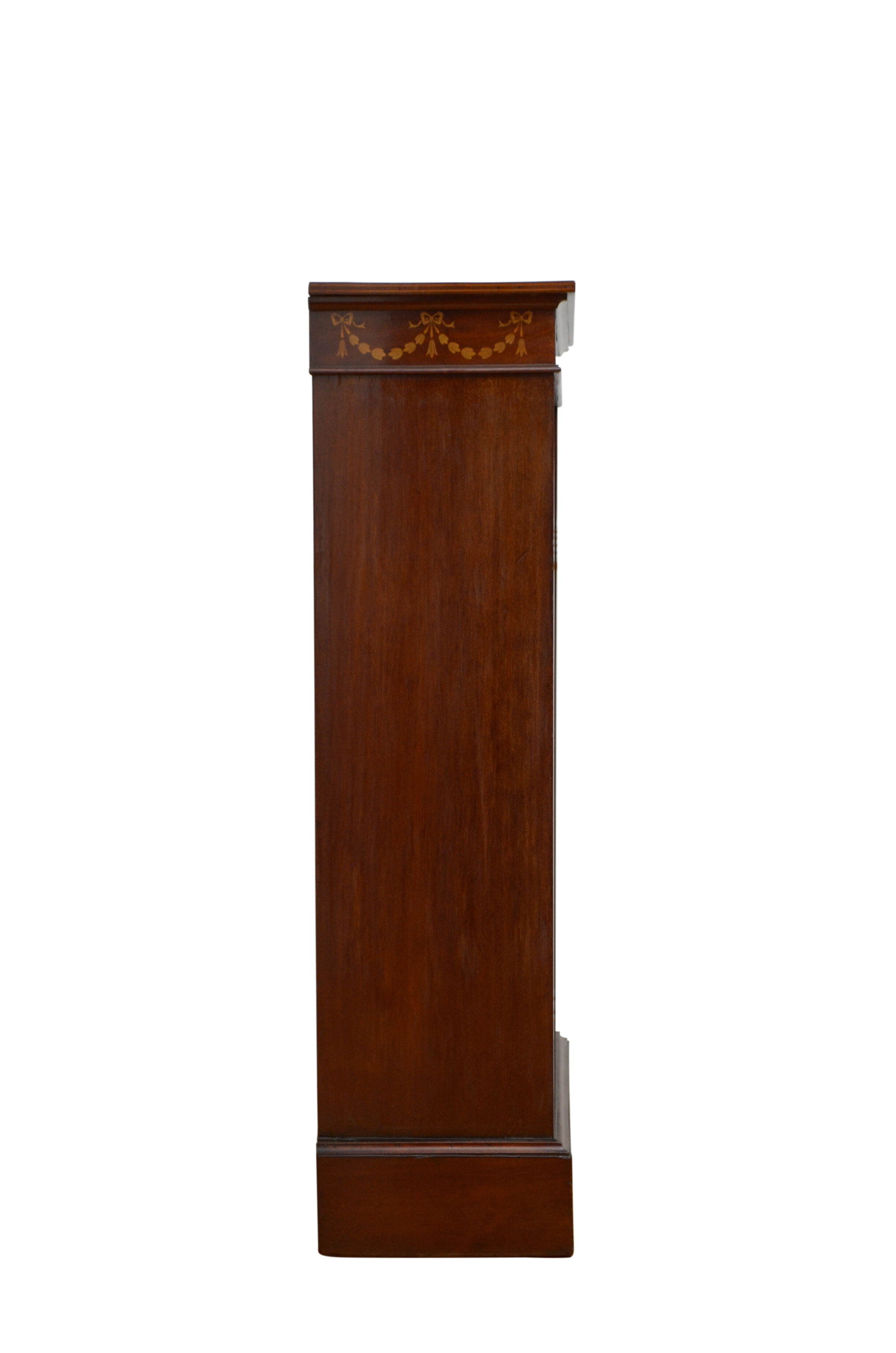 Edwardian Mahogany and Inlaid Open bookcase