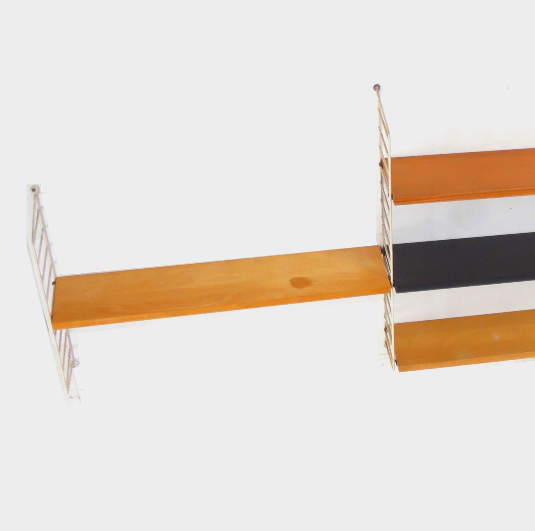 Mid century wall unit shelving system by Nisse Strinning for String AB, Sweden 1950s-1960s