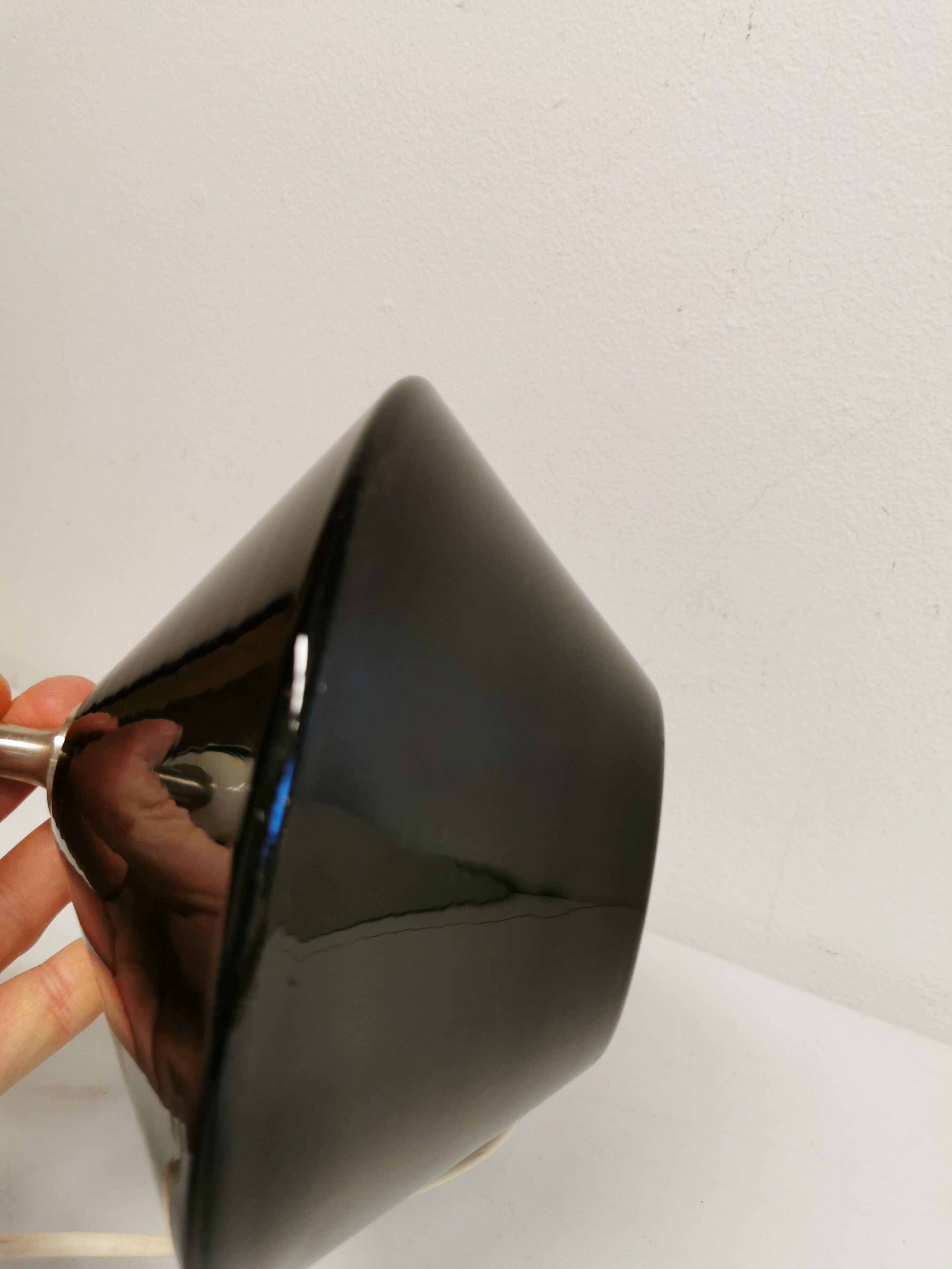 Royal Copenhagen Table Lamp made of hard pressed black glass