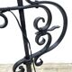 Wrought iron and cane floor lamp, 1970