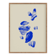 Abstract blue giclee print, 50x70cm