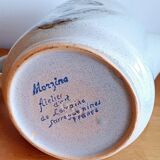 Cafetière ancienne en grès artisanal