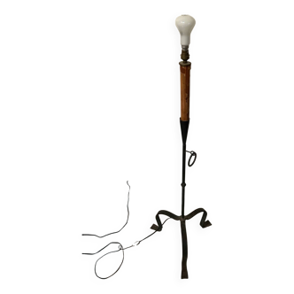 Wrought iron floor lamp/torchere 1950