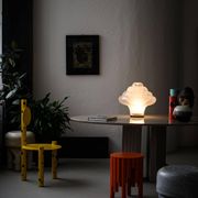 Vintage Lotus Table Lamp by Carlo Nason for Mazzega, Blown Murano Glass, Rare