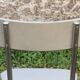Set of 2 chairs and 1 armchair from the 70s in chrome metal and faux leather.