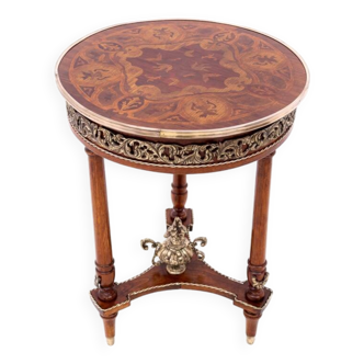 Inlaid table, France, early 20th century.