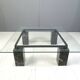 Vintage black marble coffee table by Artedi, 1970s