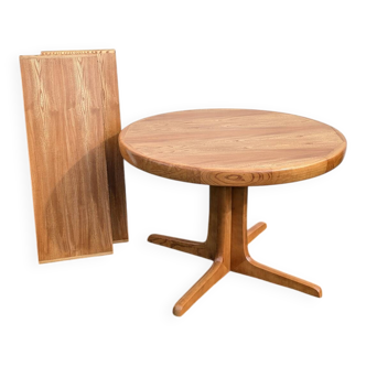 Table ronde extensible Baumann vintage orme 110 → 190 cm