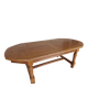 Golden oak dining table