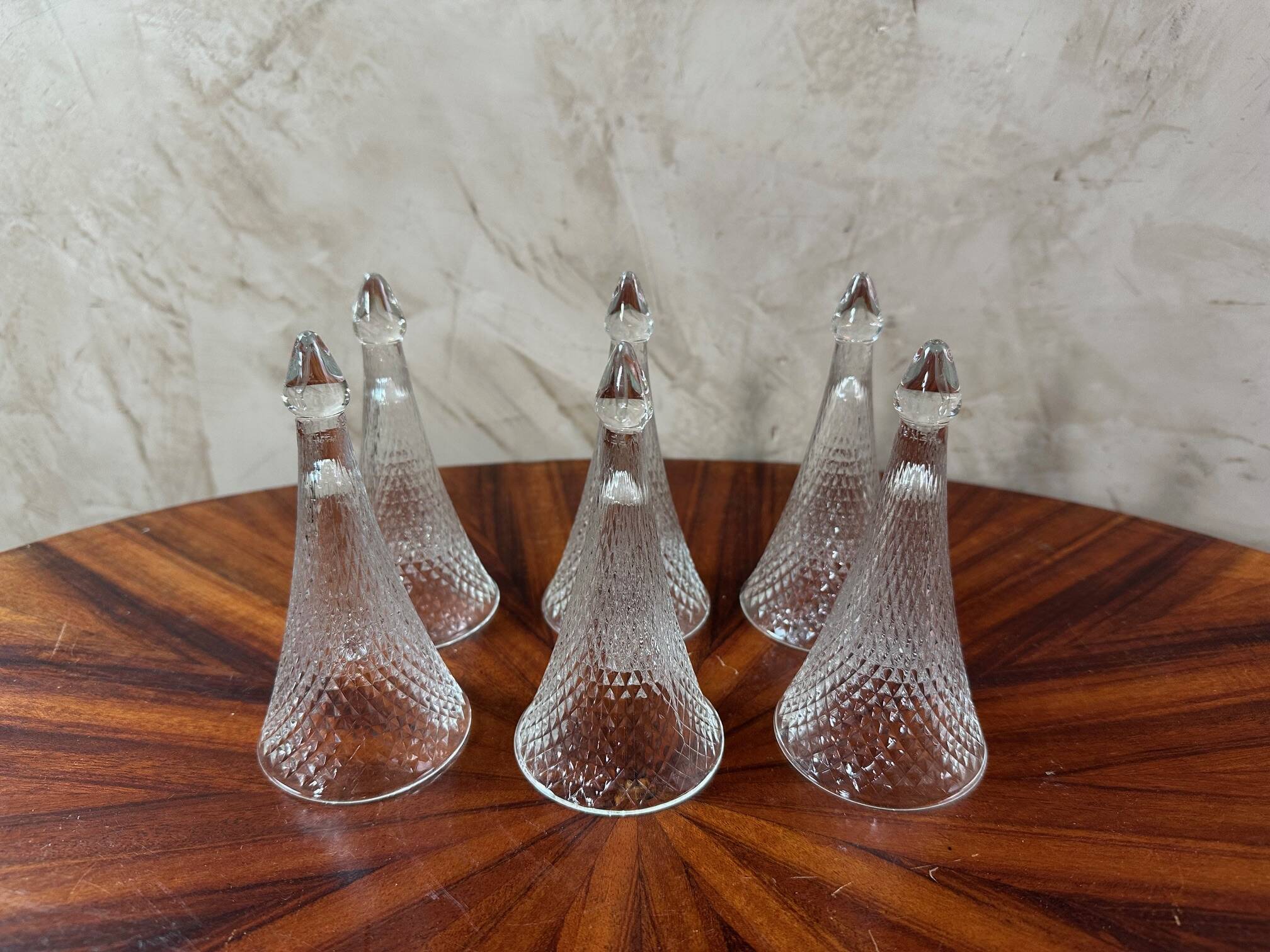6 stemless champagne flutes