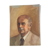 Oil painting on cardboard