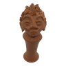 Statuette signed in terracotta