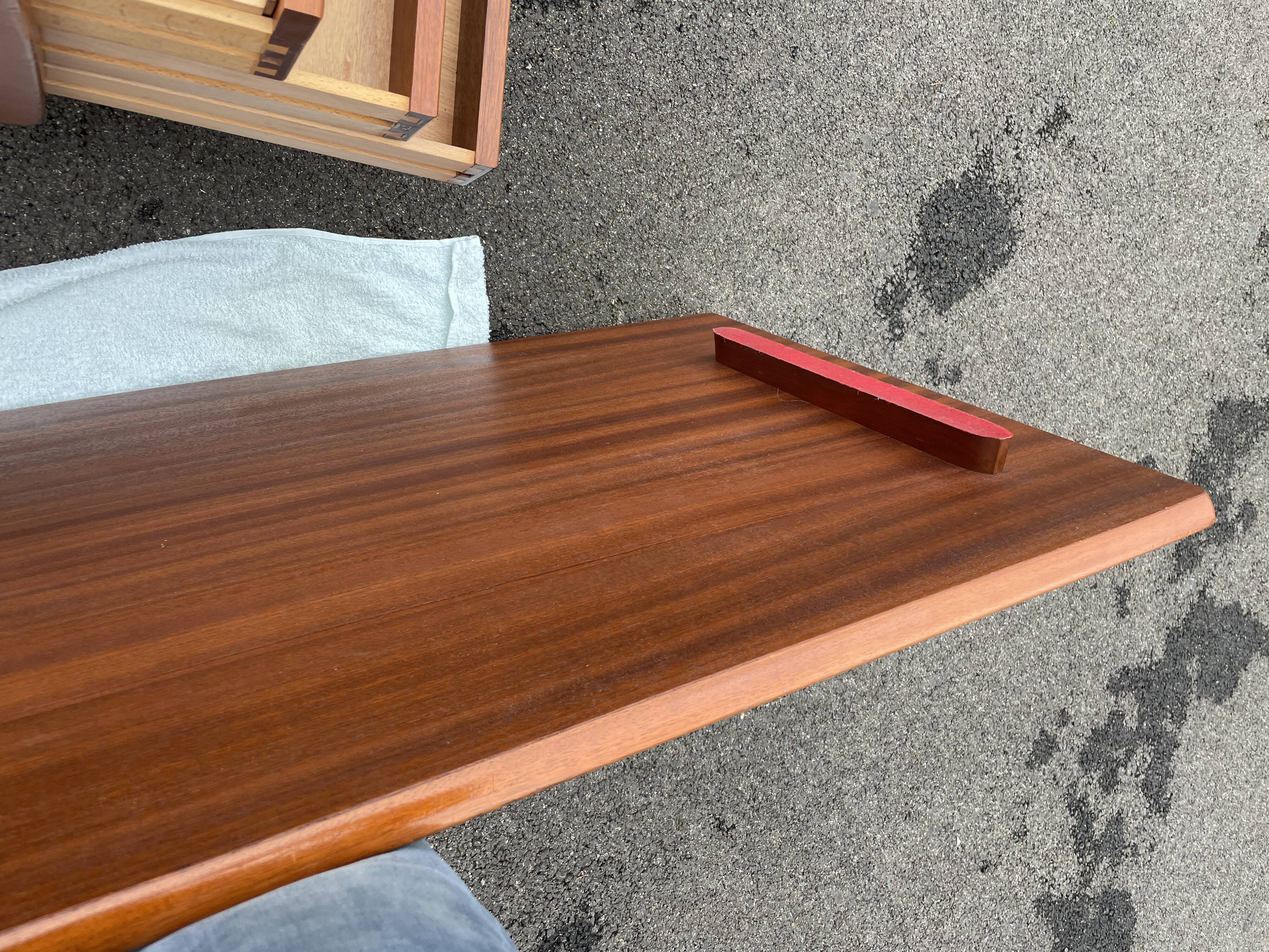 Desk Jacques Hauville 1960 bema and enfilade desk
