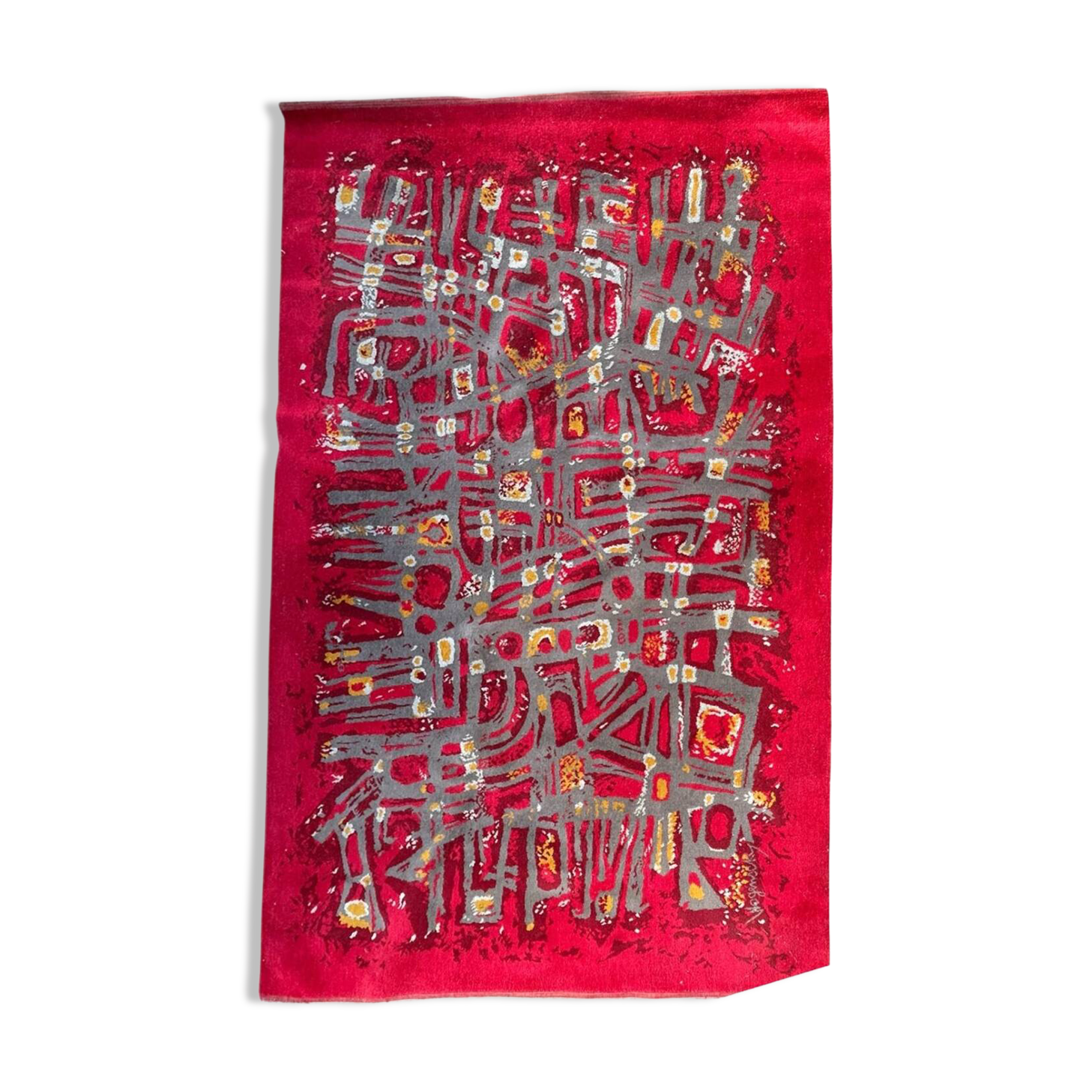 Robert WOGENSKY (1919-2019) rug from the 1970s, dimensions 3 x 2 m.