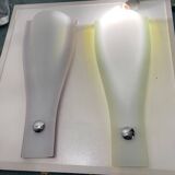 Italian glass walllights set of 2