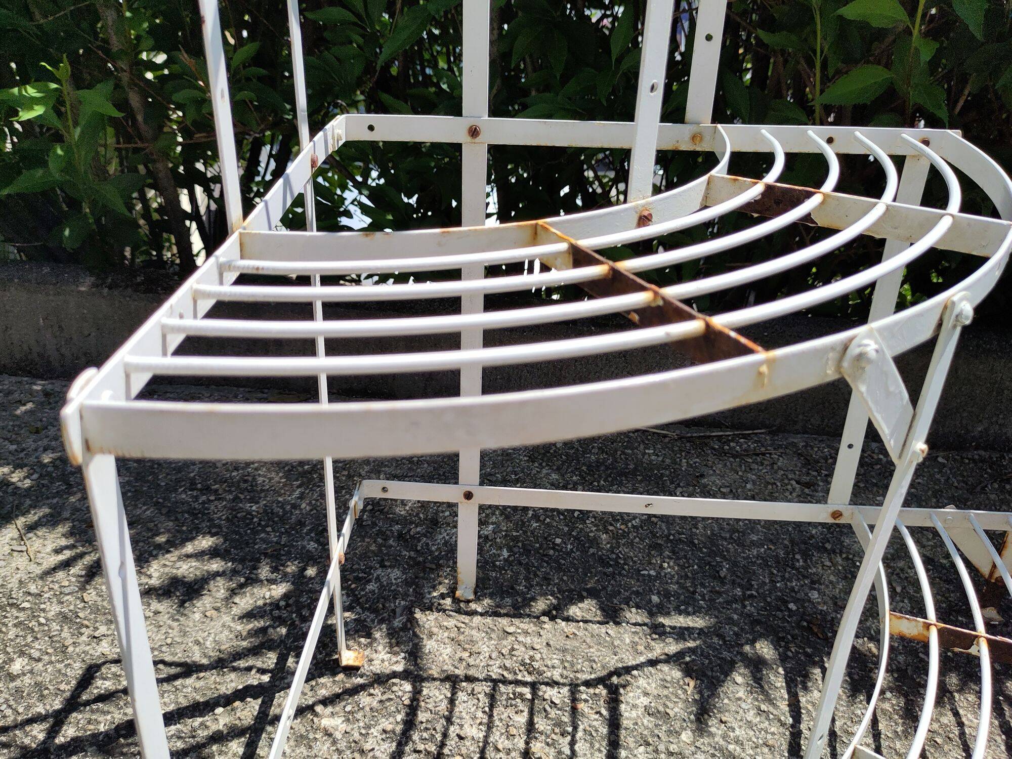 Old metal plant holder