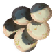 Set of 5 Art Nouveau dessert plates
