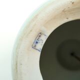 White Chinese porcelain lamp base, blue floral decoration