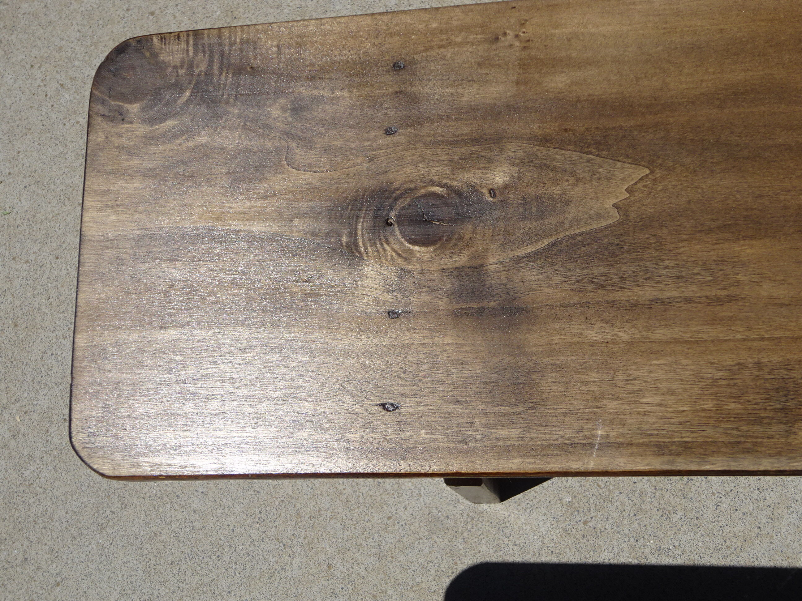 Solid wood country benches