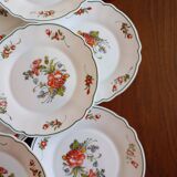 10 assiettes à dessert Arcopal "Ronsard"