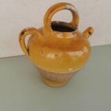 Yellow stoneware jug